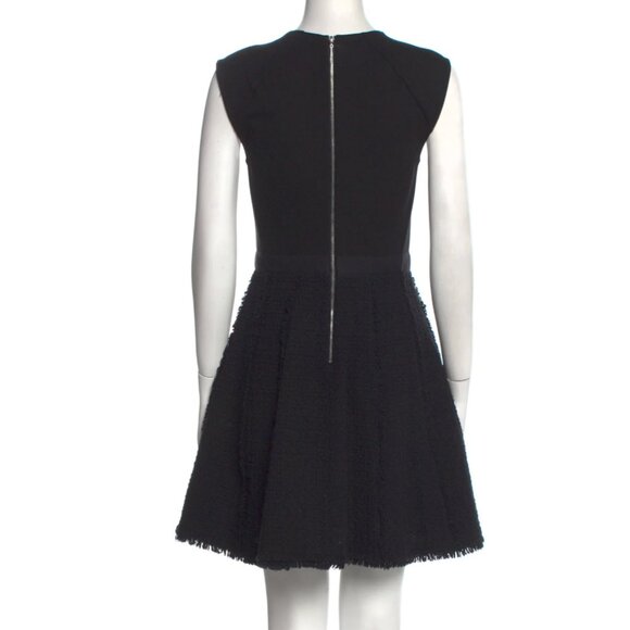 Rebecca Taylor Black Tweed A-Line Dress - Picture 3 of 10